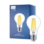 Philips MASTER Value LED Pære E27 Pære klar 11.2W 1521lm - 927 ekstra varm hvit | beste fargegjengivelse - dimbar - erstatter 100W