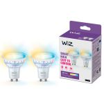 Dobbeltpakke 2x WiZ Smart LED Spot GU10 PAR16 5W 400lm 36D | Beste Fargegjengivelse - Dimbar - Erstatter 50W