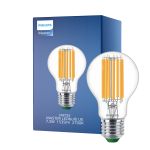 Philips MASTER LED Pære Ultra Efficient E27 Pære klar 7.3W 1535lm - 827 ekstra varm hvit | erstatter 100W