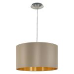 Eglo Pendel Lampe Maserlo Stål Sateng Nikkel | Egnet for E27