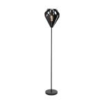 Eglo Gulvlampe Carlton 5 Stål Svart | IP20 - Egnet for 1x E27 