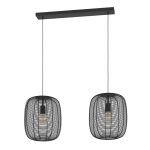 Eglo Pendel Lampe Rinroe Stål Svart | Egnet for 2x E27