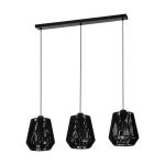 Eglo Pendel Lampe Persley Stål Svart | IP20 - Egnet for 3x E27 