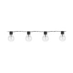 Eglo LED Lyslenke Partaj Svart 4.5M - 830 Varm Hvit | incl. 16 Lyskilder