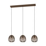 Eglo Pendel Lampe Espinal Stål Bronse | IP20 - Egnet for 3x E27 