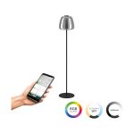 Eglo Gulvlampe Alfero-Z Stål Svart 15.5W 2000lm - 827-865 Innstillbar Hvit + RGB | IP20 - Zigbee Dimbar