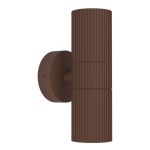 Eglo Veggbelysning Tomelloso Udendørs Aluminium Rusten Up & Down | Egnet for 2x GU10