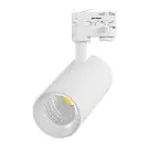 Noxion LED Tracklight 3-Fase Ecowhite Aluminium Hvit 30W 3210lm 36D - 940 Kald Hvit | UGR <19