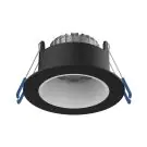 Noxion LED Spot Ares Dyp Svart 6W 540lm 927-940 3CCT - med Inner Sirkel Hvit | Utskjæring 68mm