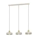 Eglo Pendel Lampe Valdiola Stål Slipt | IP20 - Egnet for 3x E27 