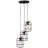 Brilliant Gwen Pendel Lampe Metall Tre Svart | 420mm - Egnet for 3x E27
