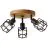 Brilliant Gwen Taklampe Metall Tre Svart | 350mm - Egnet for 3x E14