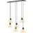 Brilliant Casto Pendel Lampe Glass Pendel Lampe Metall Svart Beige | Egnet for 6x E27