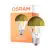 Osram Classic LED E27 Pære Filament Mirror Gull 6.5W 650lm - 827 Ekstra Varm Hvit | Erstatter 50W