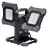 Ledvance LED Flomlys Byggelampe Value Flex Svart 60W 6450lm 110D - 865 Daglys | IP65 - Batteri - Symmetrisk