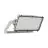 Ledvance LED Flomlys Max Radial 10 Aluminium Grå 600W 93000lm 10D - 740 Kald Hvit | IP66 - Symmetrisk