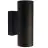 Nordlux Tin Veggbelysning Metall Svart Up & Down | Egnet for 2x GU10