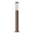Nordlux Helix Sokkelampe Cortenstål Brun | 150mm - IP44 - Egnet for GU10