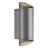 Nordlux Nico Veggbelysning Aluminium Antrasitt Up & Down | IP54 - Egnet for 2x GU10