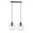 Emibig Pendel Lampe Cosmo Stål Svart | Egnet for 2x E14 - Max 10W