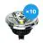 Fordelspakning 10x Noxion Lucent LED spot GU10 AR111 12W 600lm 40D - 930 varm hvit | beste fargegjengivelse - dimbar - erstatter 50W