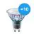 Fordelspakning 10x Philips MASTER LED Spot ExpertColor GU10 PAR16 5.5W 400lm 36D - 940 kald hvit | beste fargegjengivelse - dimbar - erstatter 50W