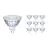 Fordelspakning 10x Philips Corepro LED Spot GU5.3 MR16 2.9W 230lm 36D - 827 ekstra varm hvit | erstatter 20W