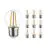 Fordelspakning 10x Noxion Lucent Lustre LED E27 Ball filament klar 2.5W 250lm - 827 ekstra varm hvit - erstatter 25W