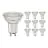 Fordelspakning 10x Noxion LED spot GU10 PAR16 4W 345lm 36D - 830 varm hvit | dimbar - erstatter 50W