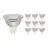 Fordelspakning 10x Noxion LED spot GU5.3 MR16 4.4W 345lm 36D - 840 kald hvit | dimbar - erstatter 35W