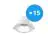 Fordelspakning 15x Noxion LED Downlight Apollo 9W 1100lm 60D - 830 Varm Hvit | 145mm - Utskjæring 120mm - UGR 