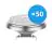 Fordelspakning 50x Noxion Spot LED Spot G53 AR111 7.2W 450lm 40D - 918-927 Dim To Warm | Beste Fargegjengivelse - Dimbar - Erstatter 50W