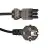 Noxion GST - Kompatibel Strømforsyningskabel Svart - Female + Schuko Europlug - 3m - 3 pole 0.75mm2