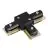 Bright Choice 1-Fase Rail T-Koblingsstykke Svart