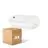 Fordelspakning 4x  Philips LED Sikkerhet Coreline BWC110 Hvit 9W 900lm - 830 Varm Hvit | 242x110mm - IP54 - Lyssensor