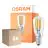 Fordelspakning 6x Osram LED Special E14 Tubular Pære T26 Filament Klar 2.8W 250lm - 827 Ekstra Varm Hvit | Dimbar - Erstatter 25W