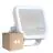 Fordelspakning 4x Ledvance LED Flomlys Aluminium Hvit 17W 2200lm 100D - 830 Varm Hvit | IP66 - Symmetrisk