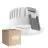 Fordelspakning 10x Ledvance LED spot Fix Aluminium Hvit 8W 680lm 36D - 930 varm hvit | Utskjæring 68mm - IP44 - beste fargegjengivelse - dimbar