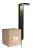 Fordelspakning 3x Nordlux Solar Sokkelampe Rica Runde Rustfritt Stål Svart 4.5W 400lm - 830 Varm Hvit | Bevegelses- og Lyssensor