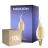 Fordelspakning 10x Noxion Lucent LED E14 Mignon Filament Rav BA35 4.5W 400lm - 822 Ekstra Varm Hvit | Dimbar - Erstatter 35W