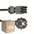 Fordelspakning 25x Noxion GST-Kompatibel Strømforsyningskabel - Female + Schuko Europlug - Svart 1.5m - 3 pole 0.75mm2