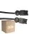 Fordelspakning 50x Noxion GST - Kompatibel Forlengelseskabel Svart - Male + Female - 3m - 3 pole 1,5mm2