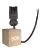 Fordelspakning 50x Noxion GST - Kompatibel Strømforsyningskabel Svart - Male + Åpne ender - 0,3m - 2 pole 0,75mm2