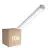 Fordelspakning 10x Philips LED Lyslister Vanntett Ledinaire WT060C 46W 5600lm - 840 Kald Hvit | 150cm - 1x Kabelgjennomføring