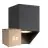 Fordelspakning 6x Nordlux Nico Veggbelysning Torget Aluminium Svart | Egnet for 1x GU10