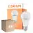 Fordelspakning 4x Osram LED Star Classic E27 Pære Matt 10W 1055lm - 827 Ekstra Varm Hvit | Lyssensor - Erstatter 75W
