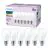 Fordelspakning 6x Philips Pære LED E27 Pære Matt 7W 806lm - 827 Ekstra Varm Hvit