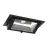 LED Downlight Wallwasher Wally Maxi Svart 46W 6050lm 70x75D - 830 Varm Hvit - 238x145mm