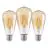 Fordelspakning 3x Eglo LED Edison E27 Filament Rav 4W 400lm - 822 Ekstra Varm Hvit | Erstatter 40W