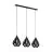 Eglo Pendel Lampe Carlton 5 Stål Svart | IP20 - Egnet for 3x E27 